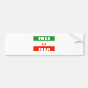 イランの自由な旗 バンパーステッカー
