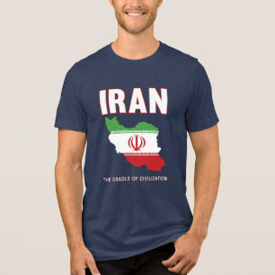 イランの誇り イランの国旗 ペルシア トライブレンドTシャツ
