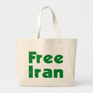 イランの選挙 ラージトートバッグ