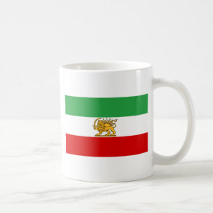 イランの(1964-1980年の) شیروخورشیدのShahの旗 コーヒーマグカップ