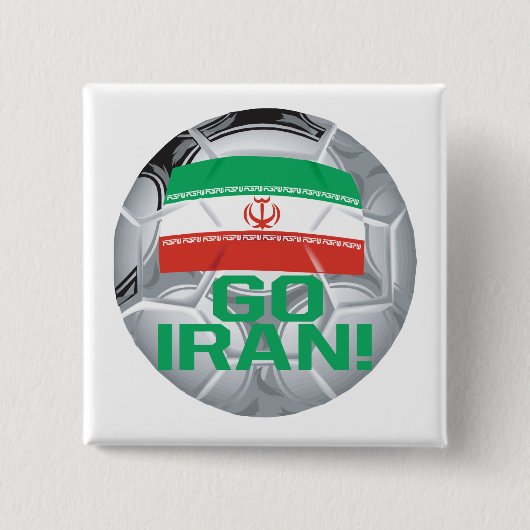 イランは行きます 缶バッジ (正面)