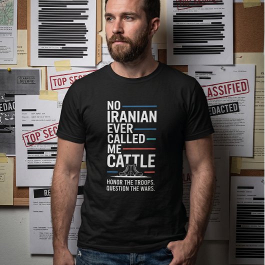 イランへの戦争反対 エプスタイン・ファイル退役軍人Tシャツ Tシャツ