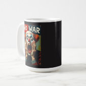 イランへの戦争反対 平和 コーヒーマグカップ (正面左)