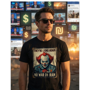 イランへの戦争反対Tシャツ - フェイクニュースプロパガンダ Tシャツ
