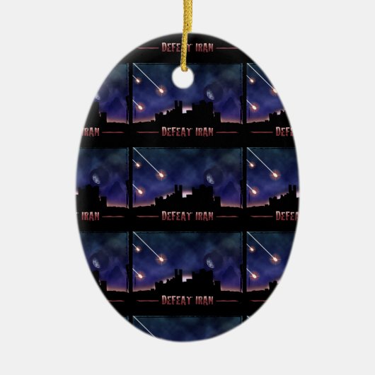 イランを倒す セラミックオーナメント (正面)