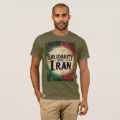 イランアンチ戦争平和統一連帯 Tシャツ (正面フル)