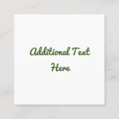 イランイランエキゾチック花 スクエア名刺 (裏面)