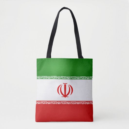 イランカッコいい国旗のファッション トートバッグ (正面)