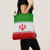 イランカッコいい国旗のファッション トートバッグ (クローズアップ)