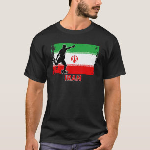 イランサッカーファン2022サッカー日本代表チーム国旗 Tシャツ