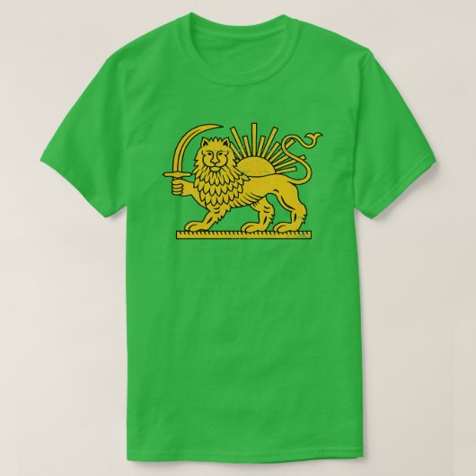 イランスタイル国旗のデザイン1 Tシャツ (デザイン正面)