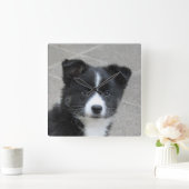 イランドフント スクエア壁時計 (ホーム)