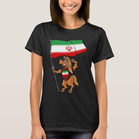 イランファン 馬 Tシャツ (正面)