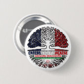 イランフランスのイラン国旗 缶バッジ (正面&裏面)