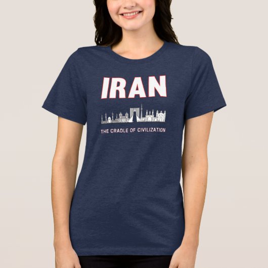 イランプライドイランのペルシャ文明の揺り籠 トライブレンドＴシャツ (正面)