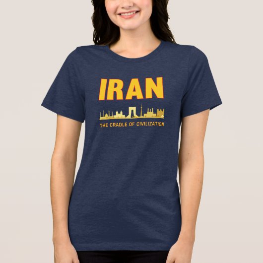 イランプライドイランのペルシャ文明の揺り籠 トライブレンドＴシャツ (正面)