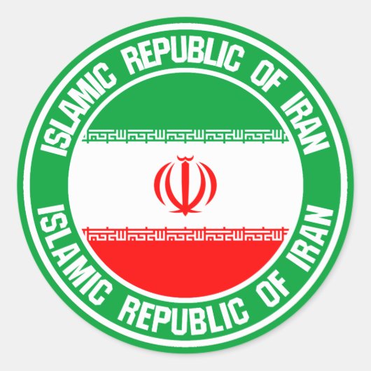 イラン丸エンブレム ラウンドシール (正面)