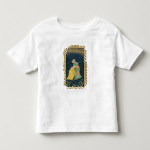 イラン人の服を着た男に向かって下って行くムラー トドラーTシャツ