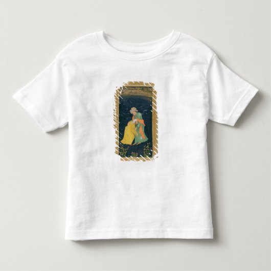イラン人の服を着た男に向かって下って行くムラー トドラーTシャツ (正面)