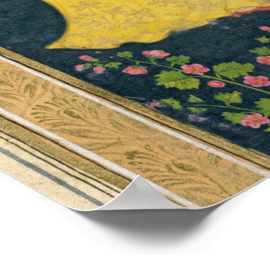 イラン人の服を着た男に向かって下って行くムラー ポスター (角)