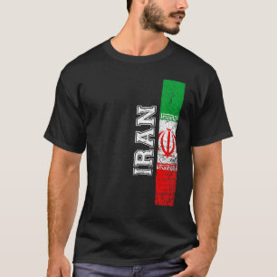 イラン伝統プライド国支援イラン国旗 Tシャツ
