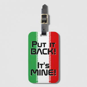 イラン国おもしろい旗 ラゲッジタグ