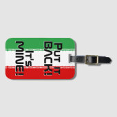 イラン国おもしろい旗 ラゲッジタグ (正面横)