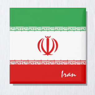 イラン国旗とアジアの休日/スポーツファン マグネット