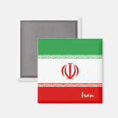 イラン国旗とアジアの休日/スポーツファン マグネット (正面/裏面)