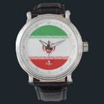 イラン国旗とイランファッション、アラビア語No's /デザイン 腕時計<br><div class="desc">WATCH：イランとイラン国旗のファッションデザイン – 私の国、旅行、休日、国の愛国者/スポーツファンを愛する</div>