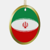 イラン国旗のオーナメント セラミックオーナメント (右)
