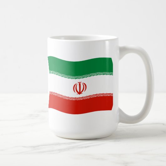 イラン国旗のマグカップ コーヒーマグカップ (右)