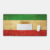 イラン国旗のライオンと日差し デスクマット (キーボード&マウス)