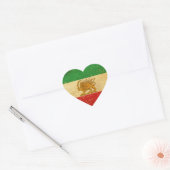 イラン国旗のライオンと日差し ハートシール (封筒)