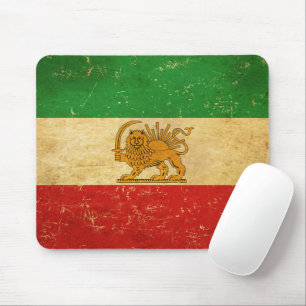 イラン国旗のライオンと日差し マウスパッド
