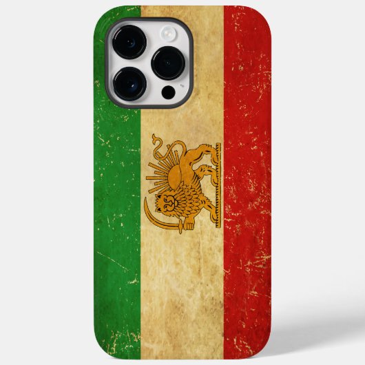 イラン国旗のライオンと日差し Case-Mate iPhoneケース (裏面)