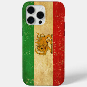 イラン国旗のライオンと日差し iPhone 15 PRO MAXケース