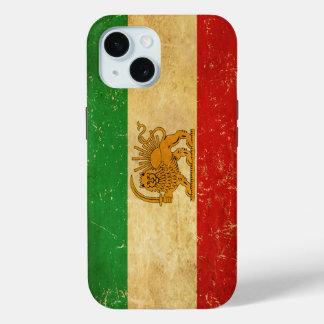 イラン国旗のライオンと日差し iPhone 15ケース