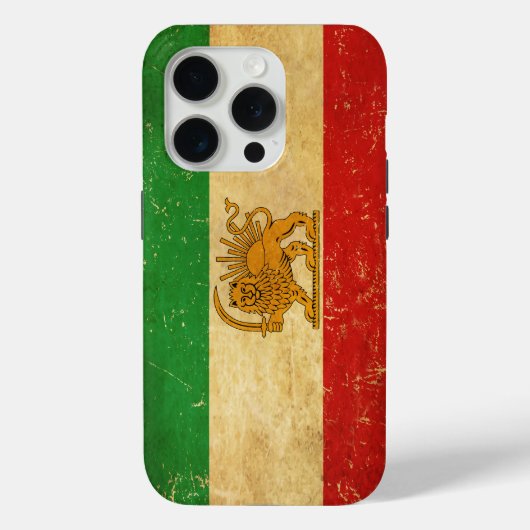 イラン国旗のライオンと日差し Case-Mate iPhoneケース (裏面)