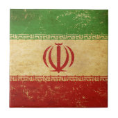イラン国旗のヴィンテージデザインセラミックタイル タイル (正面)