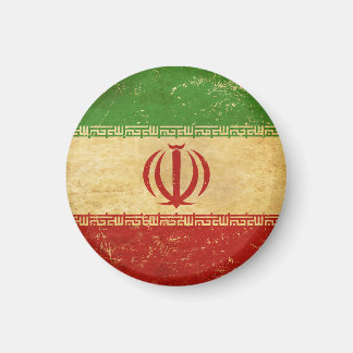 イラン国旗のヴィンテージデザイン磁石 マグネット