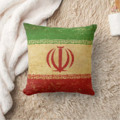 イラン国旗のヴィンテージデザイン クッション (ブランケット)
