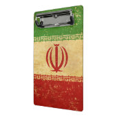 イラン国旗のヴィンテージデザイン ミニクリップボード (アングル2)