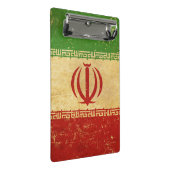 イラン国旗のヴィンテージデザイン ミニクリップボード (アングル)