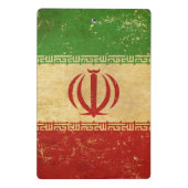 イラン国旗のヴィンテージデザイン ミニクリップボード (裏面)