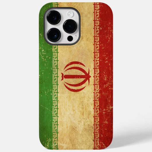イラン国旗のヴィンテージデザイン Case-Mate iPhoneケース (裏面)