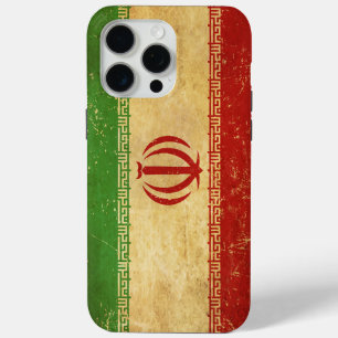 イラン国旗のヴィンテージデザイン iPhone 15 PRO MAXケース