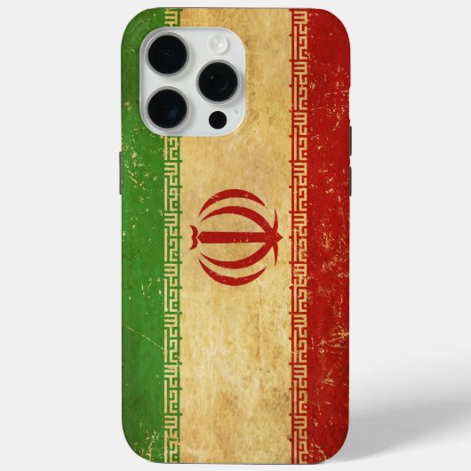イラン国旗のヴィンテージデザイン Case-Mate iPhoneケース (裏面)