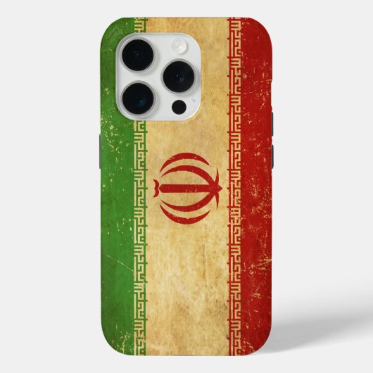 イラン国旗のヴィンテージデザイン Case-Mate iPhoneケース (裏面)