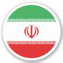イラン国旗の丸いシール シール